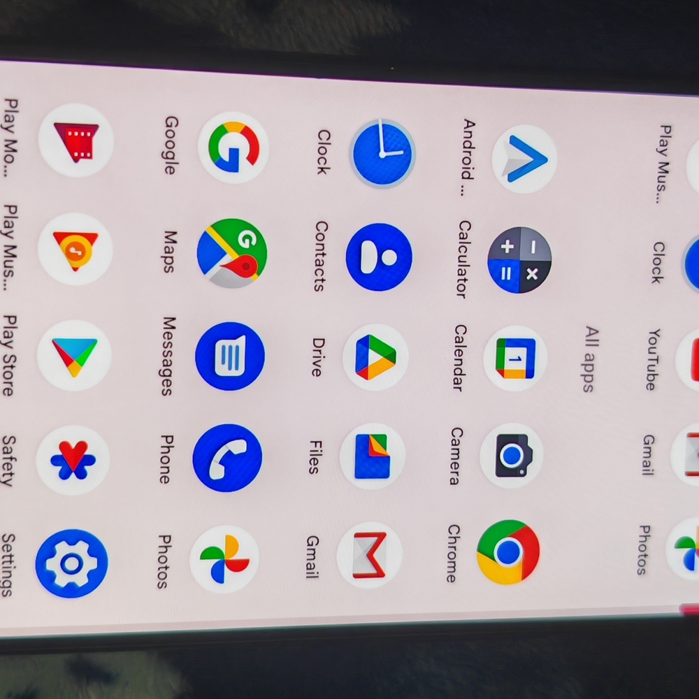 Black Smartphone with Apps Display